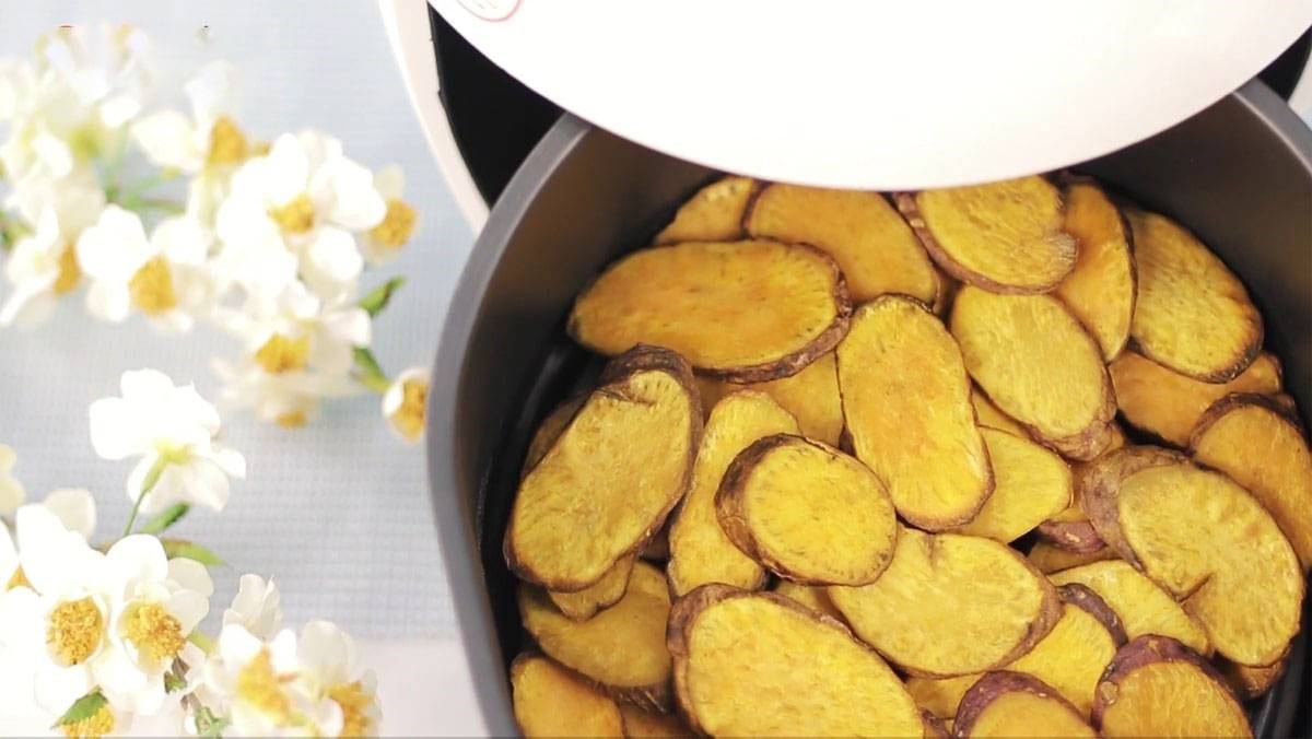 khoai lang nướng bơ bằng nồi chiên không dầu